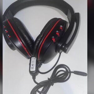 Red And Black gaming headset